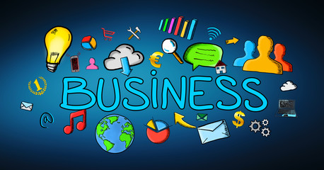 Hand-drawn business illustration