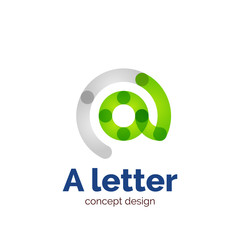 Vector modern minimalistic letter concept logo