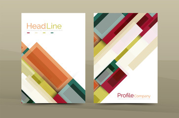 Modern colorful line composition designs