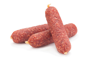 Small salami sausage slice
