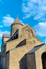 Fototapeta na wymiar Georgia. Attractions Mtskheta - Svetitskhoveli Cathedral.