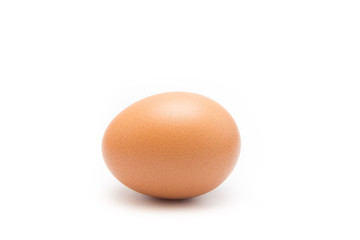 An egg isolated from white background.