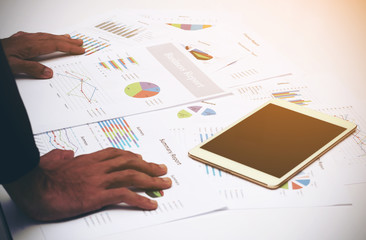 Business Man Analysis graph of Business Report 