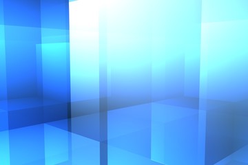 3d abstract frozen cube