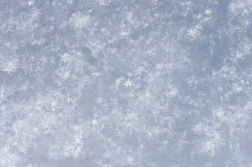 Snowflakes the eve of Christmas winter background