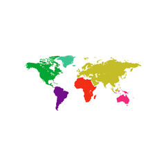 World map Icon Vector