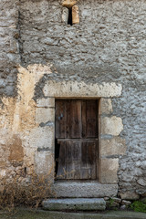 Old wooden door