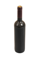 dusty bottle with res wine