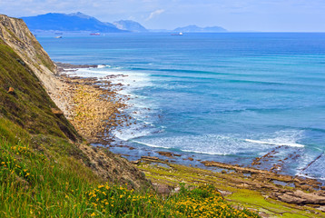 Beach Azkorri or Gorrondatxe view.