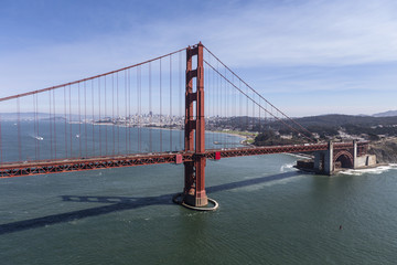 Golden Gate Bridge with San Francisco in Background