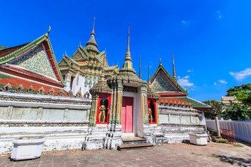 Wat Phra Chetuphon Vimolmangklararm Rajwaramahaviharn or Wat Pho in Bangkok of Thailand
