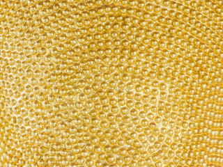 Back of head Buddha statue closed up view