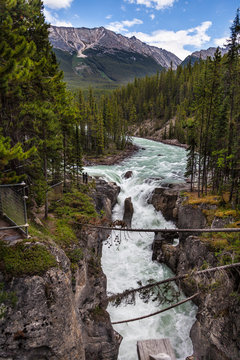 Sunwapta Falls- Icefields Parkway- Jasper National Park- Alberta- CA  The beauty and power of these falls is a magnificent sight.