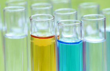 Test tubes in a research laboratory