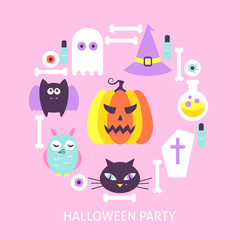 Halloween Party Trendy Poster