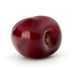Sweet cherry berry isolated on white background cutout