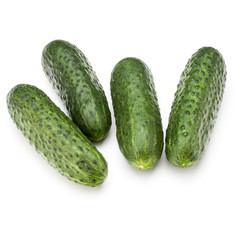 Cucumber vegetable isolated on white background cutout