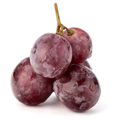 Red grape berry bunch isolated on white background cutout