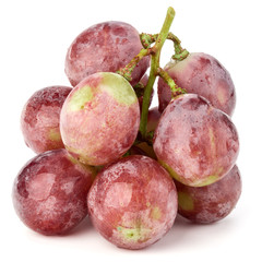 Red grape berry bunch isolated on white background cutout