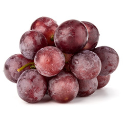Red grape berry bunch isolated on white background cutout
