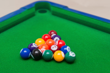 a small snooker toy set for children