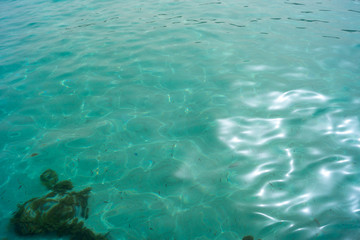 Türkisblaues Wasser in der Blauen Lagune auf Comino