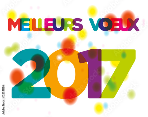 "CARTE "MEILLEURS VOEUX 2017"" fichier vectoriel libre de ...