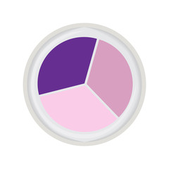  eye shadow trio violet vector illustration