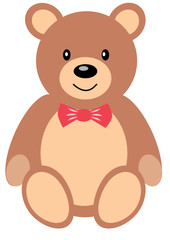 Obraz na płótnie Canvas Teddybär mit Schleife