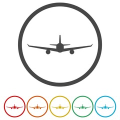 Airplane sign icon. Travel trip symbol