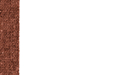 Obraz premium Textile frame, fabric concepts, cinnamon canvas, faded material, agricultural background