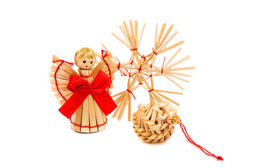 straw Christmas decorations