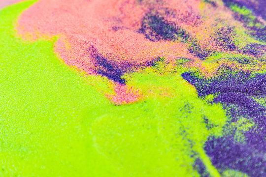 Colorful sand as the background, Multi colored sand