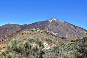The highest point of Spain - the world famous volcano Teide, Tenerife