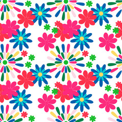 Seamless pattern with flower