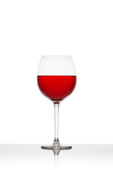 Red wine in a glass