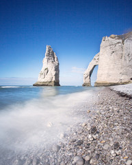 Fototapeta na wymiar Etretat cliffs in Normandy, France