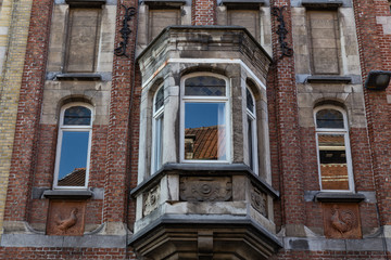 Obraz premium bay window on old building