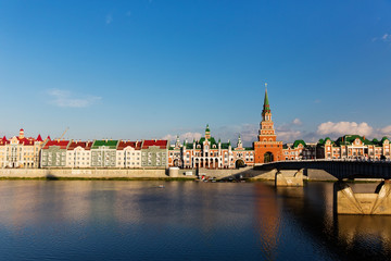 Fototapeta premium Embankment Bruges in Yoshkar-Ola. Russia, Republic of Mari El