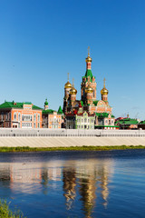 Obraz premium Church of the Nativity of the Blessed Virgin in Yoshkar-Ola. Russia, Republic of Mari El