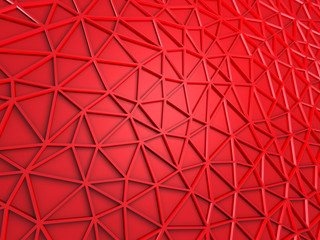 Red Chaotic Poligon Pattern Background