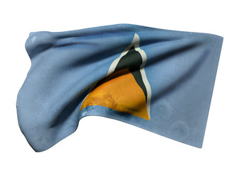 Saint Lucia flag waving
