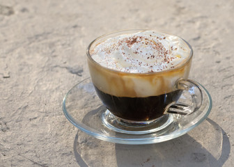 cappuccino cup background