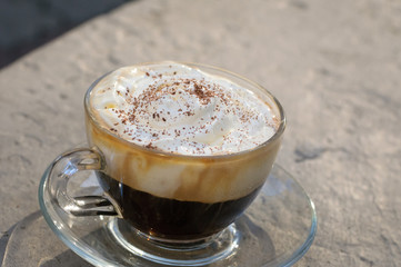 cappuccino cup background