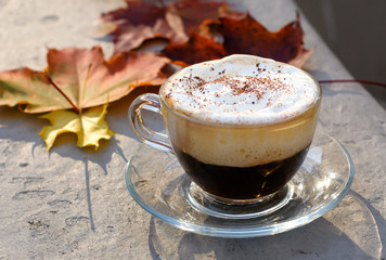 cappuccino cup background