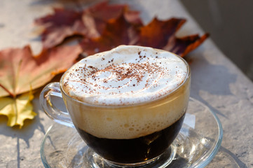 cappuccino cup background