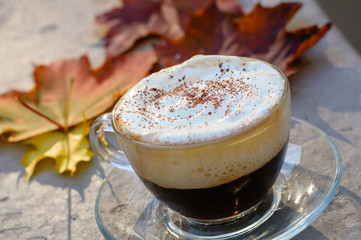 cappuccino cup background