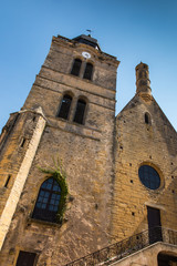 The historic tower of St. Nicholas in Paray Le Monial