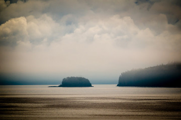 Foggy Sunrise in Alaska