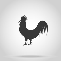 Rooster icon, vector illustration